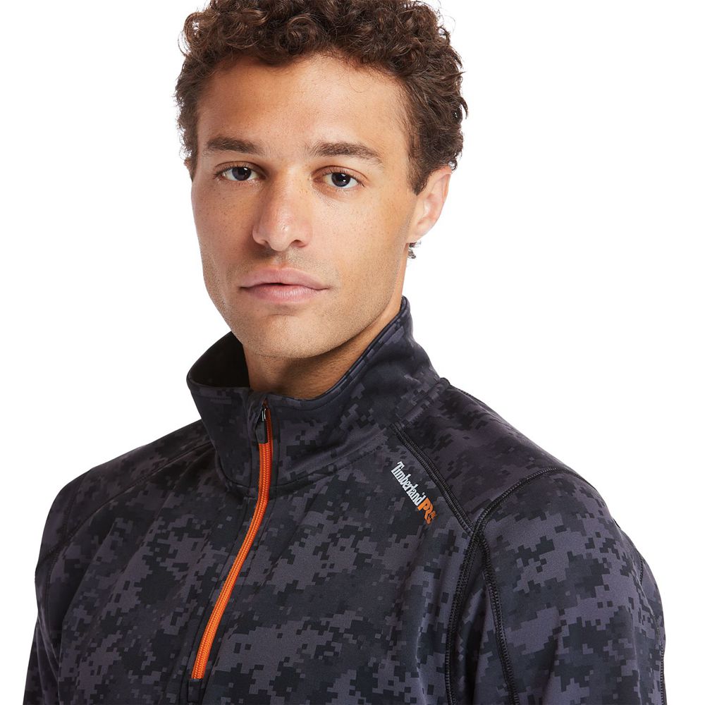 Hanorac Timberland Barbati Negrii - Pro® Understory Quarter-Zip Fleece - Romania - QEHGMP836